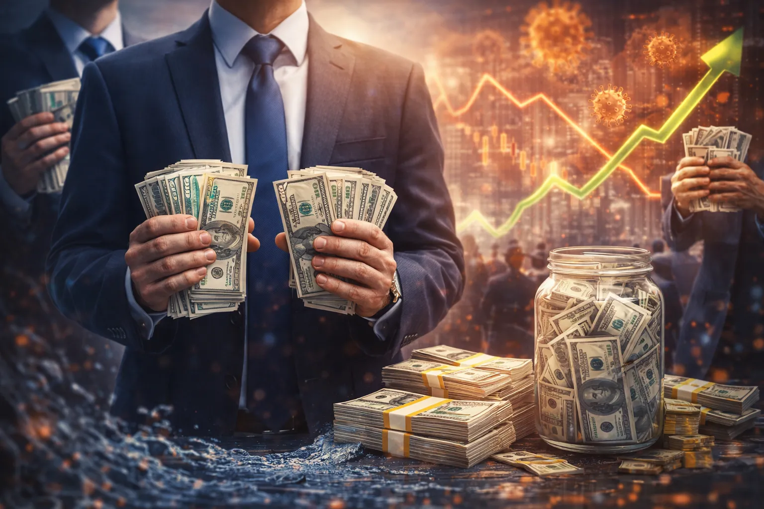 المستثمرون يرفعون حيازاتهم النقدية منذ كورونا